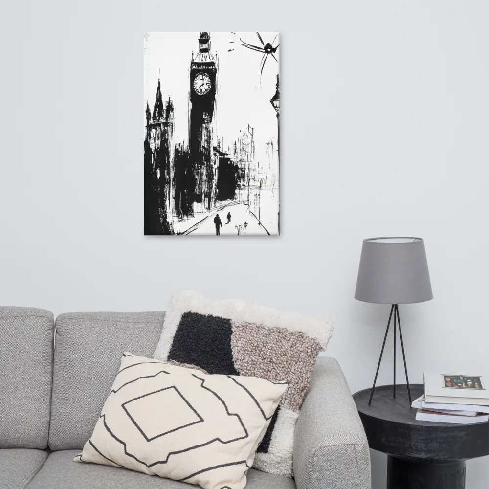 Clock Tower in Motion | Canvas | 24″×36″