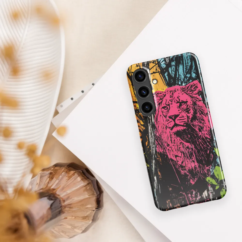 Fierce Vibrance: The Pink Lion