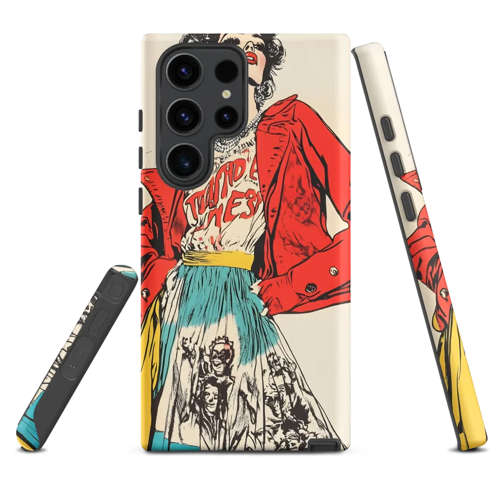 Vibrant Elegance: A Pop Art Fashion Statement