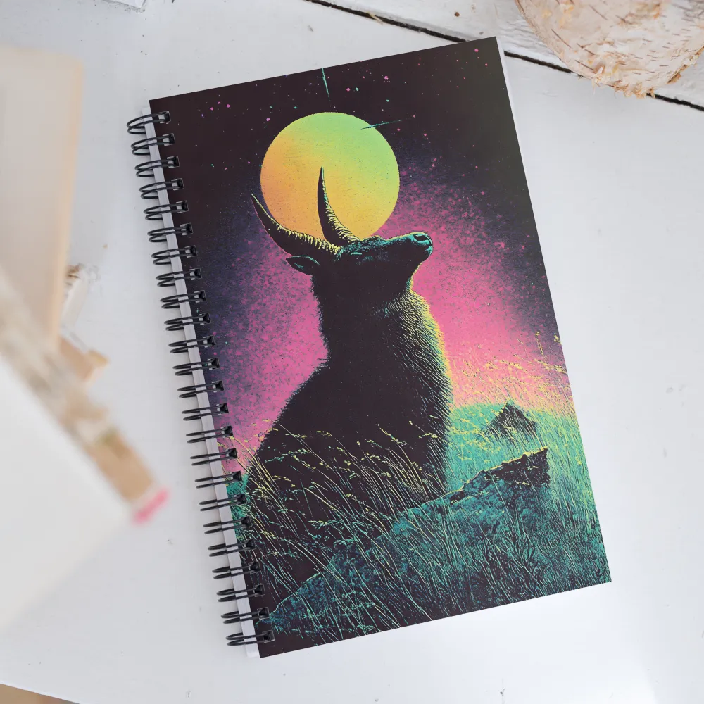 Celestial Embrace of the Antelope | Spiral Notebook