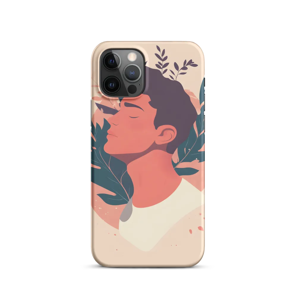 Profile in Coral and Teal