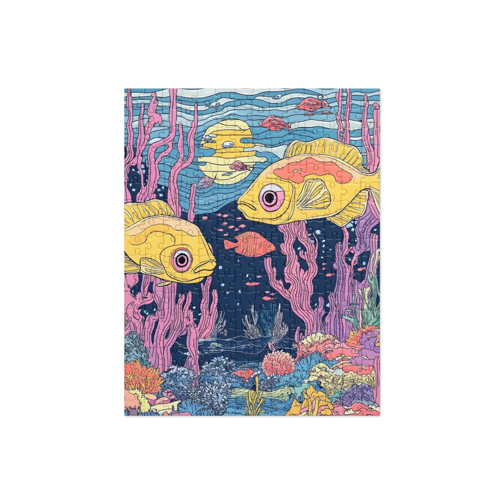 Underwater Dreamscape: A Playful Encounter | Jigsaw Puzzle | 252 pieces