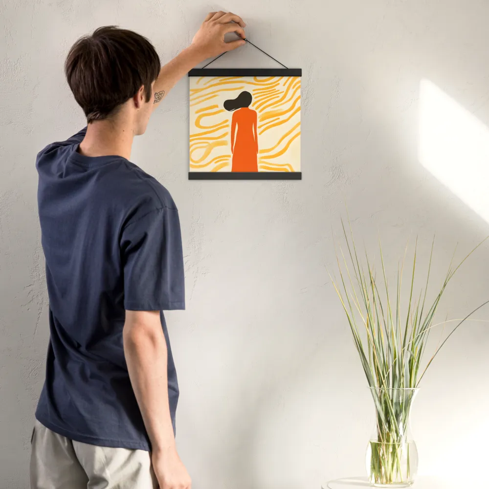 Connection to Serenity | Poster With Black Wood Hanger | 12″×12″
