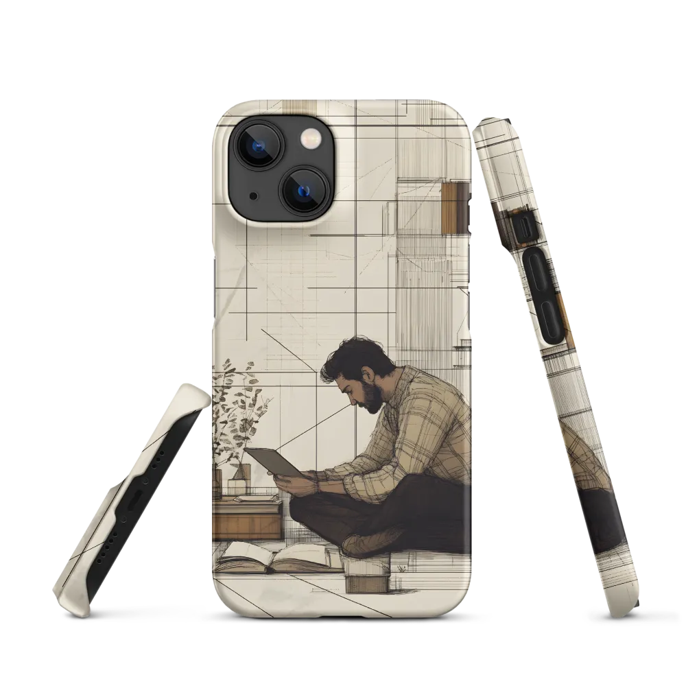Quiet Reflections in Line | Phone Case |  14 | Snap Case | Matte