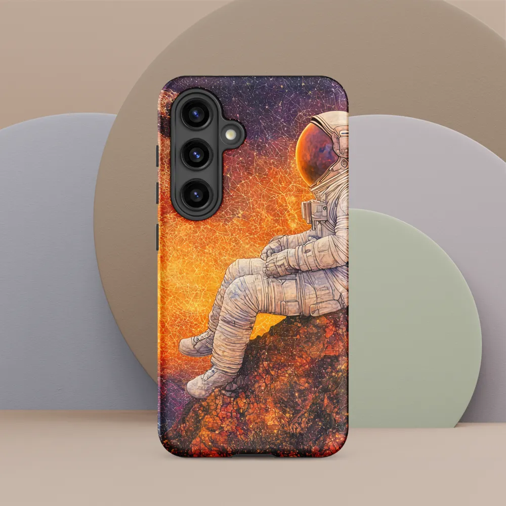Cosmic Contemplation | Phone Case |  S24 | Tough Case | Matte