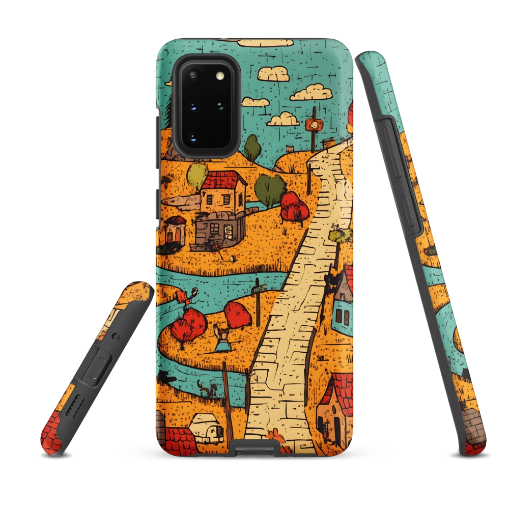 Whimsical Village Landscape