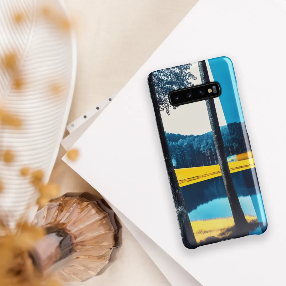 Tranquil Fusion of Nature and Geometry | Phone Case |  S10 Plus | Snap Case | Glossy