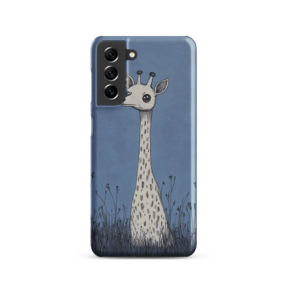 Whimsical Giraffe in Blue