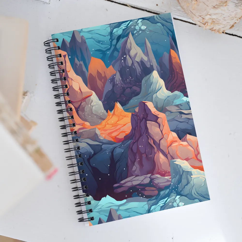 Mystical Peaks of Imagination | Spiral Notebook