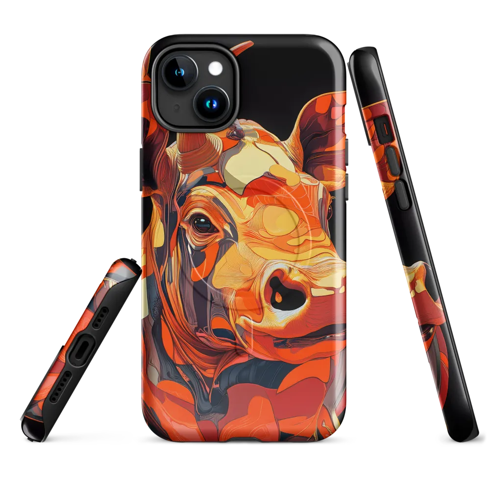 Modern Serenade: The Vibrant Cow