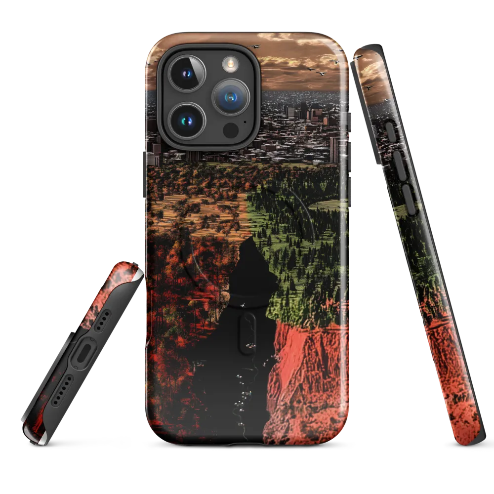 Harmony and Dissonance: A Landscape of Contrasts | Phone Case |  16 Pro Max | MagSafe® Tough Case | Glossy