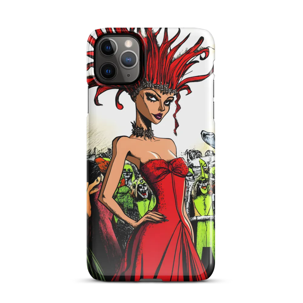 Fiery Elegance: A Fashion Statement | Phone Case |  11 Pro Max | Snap Case | Glossy