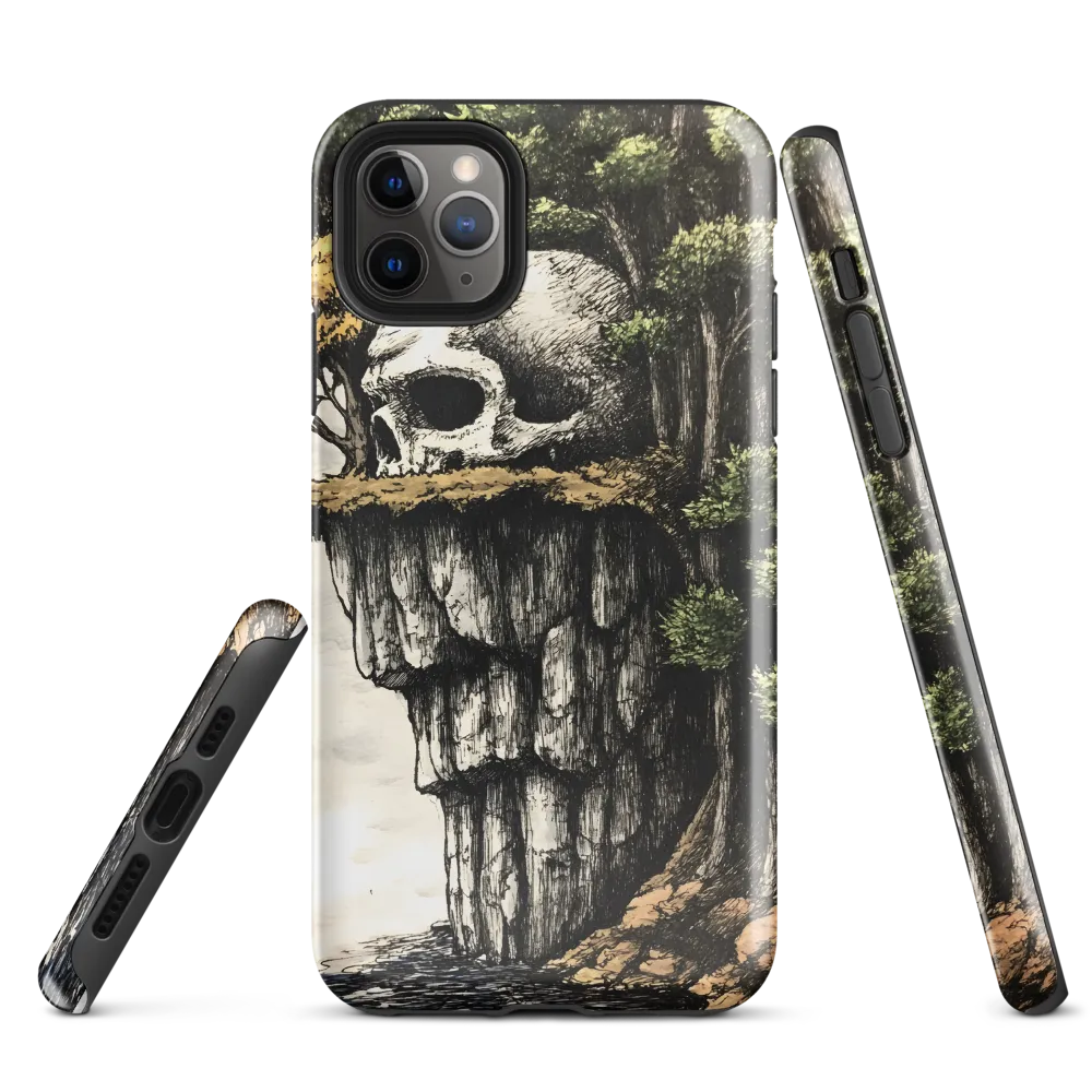 The Whispering Skull: A Surreal Encounter with Nature | Phone Case |  11 Pro Max | Tough Case | Glossy