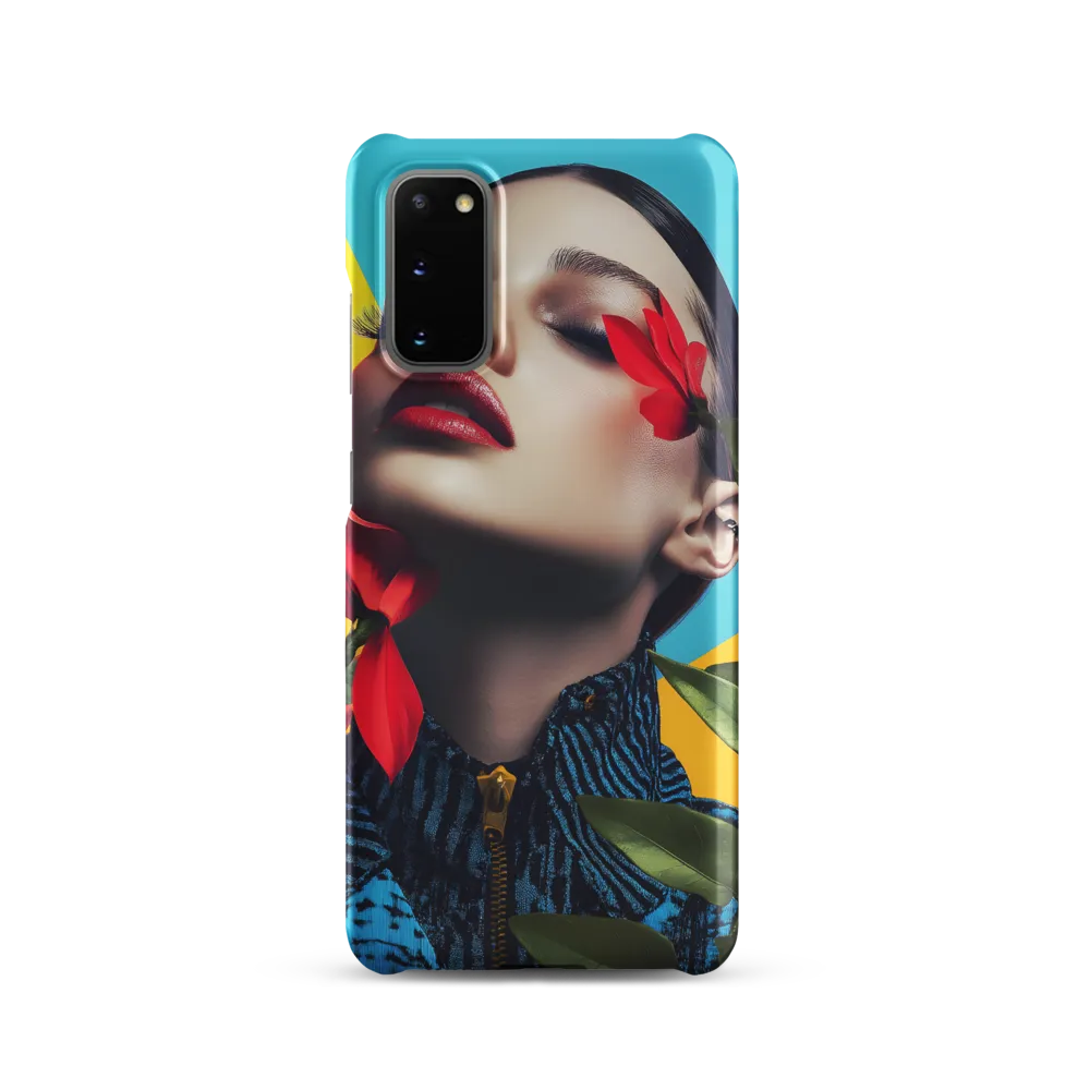 Floral Serenity: A Contemporary Portrait