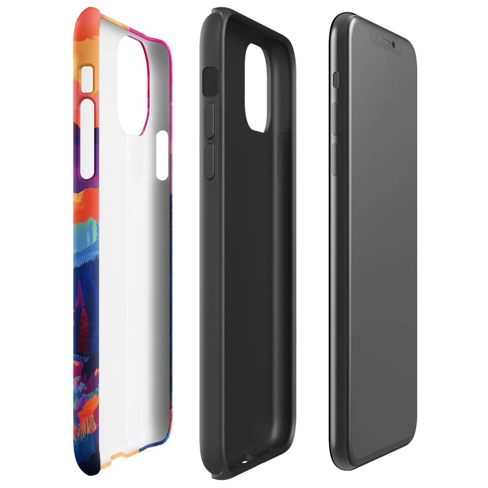 Radiant Serenity: A Surreal Landscape | Phone Case |  11 Pro Max | Tough Case | Matte