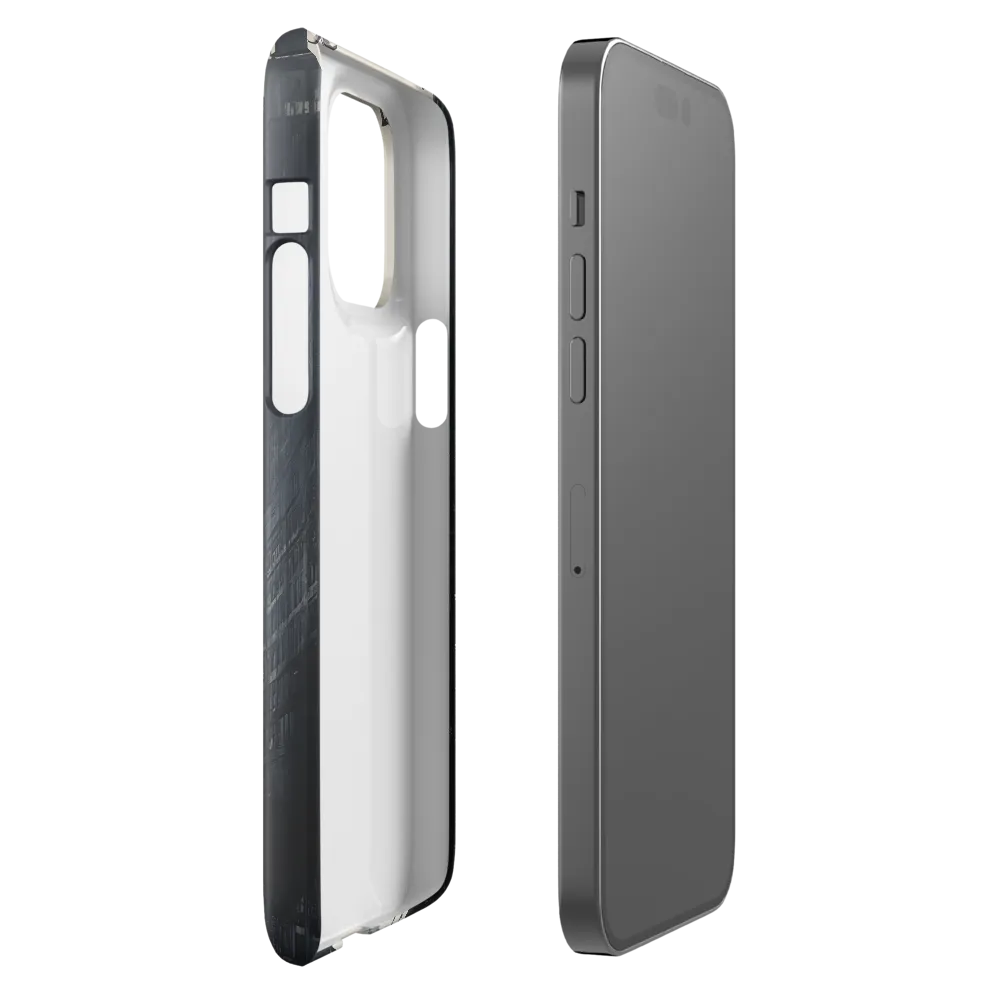 City Whispers: A Monochrome Reflection | Phone Case |  14 Pro Max | Snap Case | Glossy