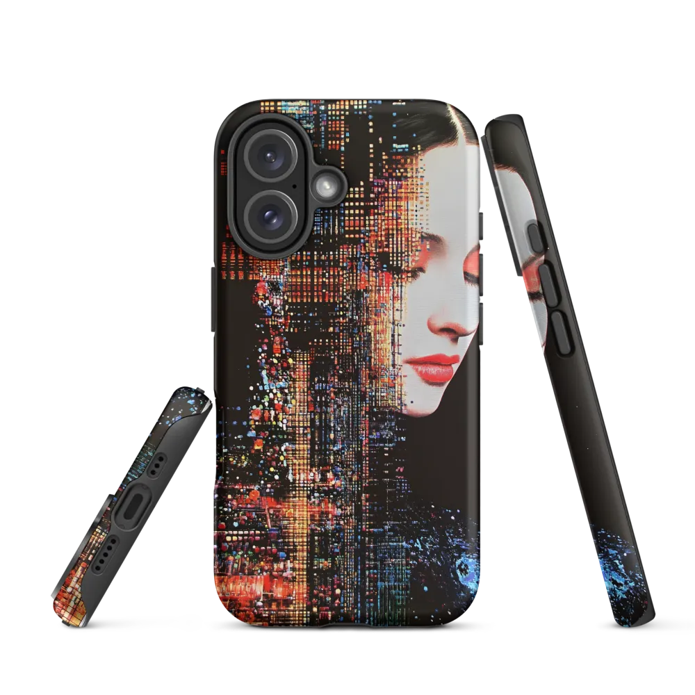 Pixelated Dreams: A Melding of Technology and Emotion | Phone Case