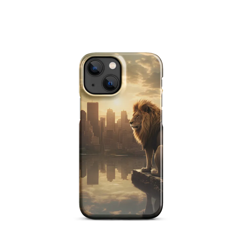 The Lion's Gaze Over the Urban Symphony