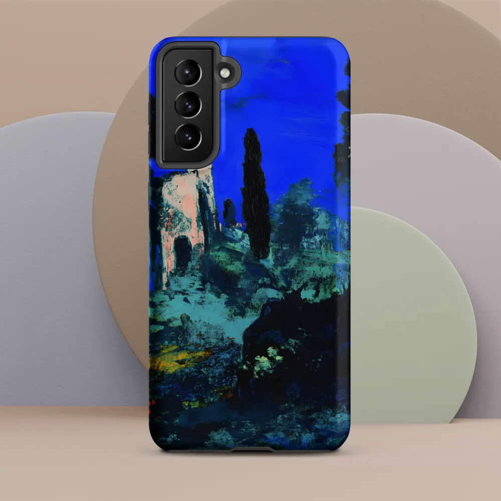 Moonlit Ruins with Cypress