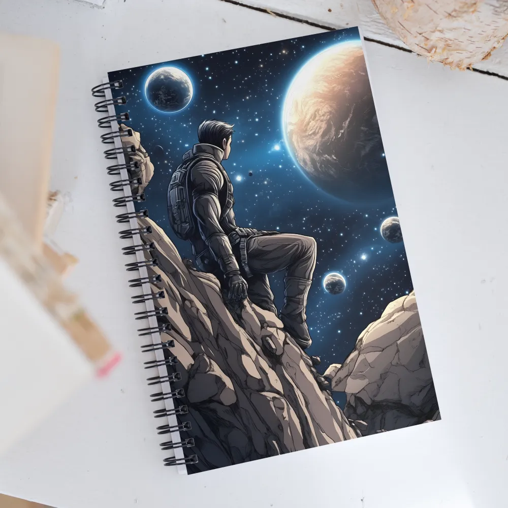 Gazing Into the Cosmos | Spiral Notebook