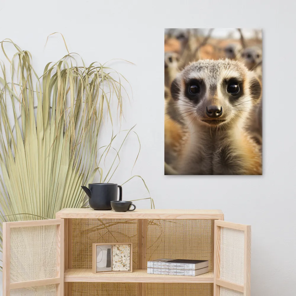 Curious Meerkats in Community | Art Print