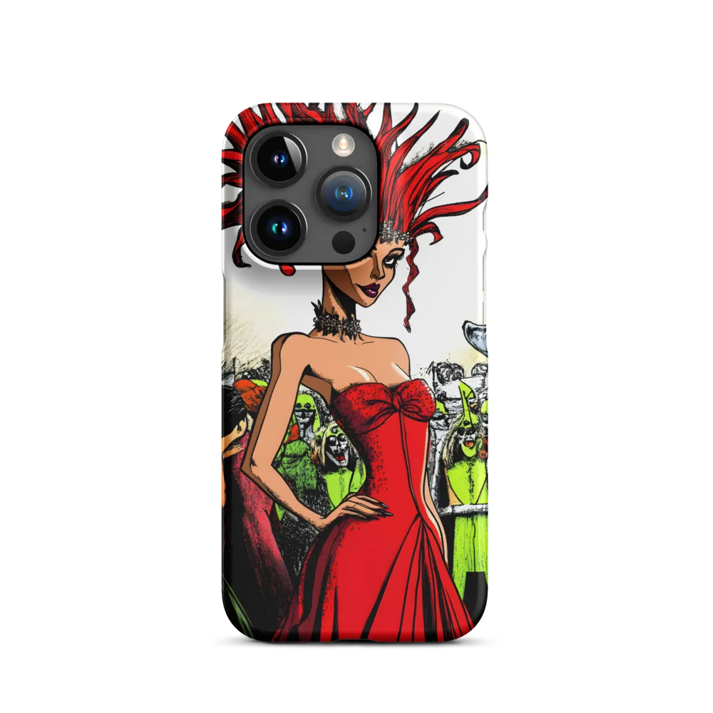 Fiery Elegance: A Fashion Statement | Phone Case |  15 Pro | Snap Case | Matte