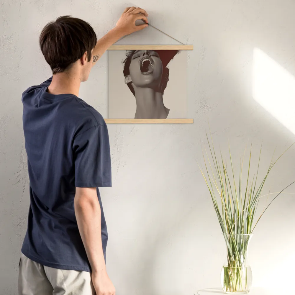 Echoes of Emotion | Poster With Oak Wood Hanger | 14″×14″