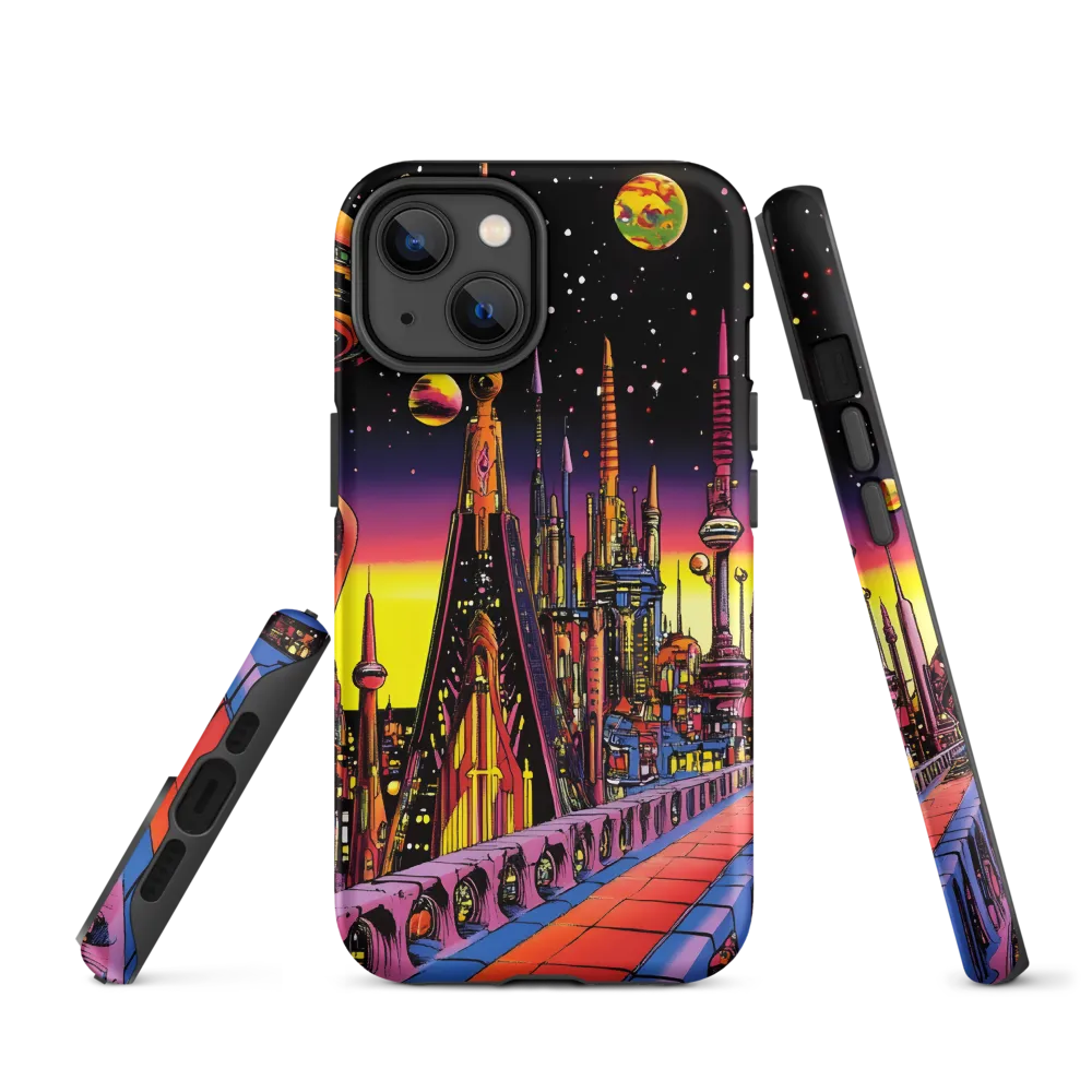 Futuristic Cosmos: A Journey Through Neon Cities