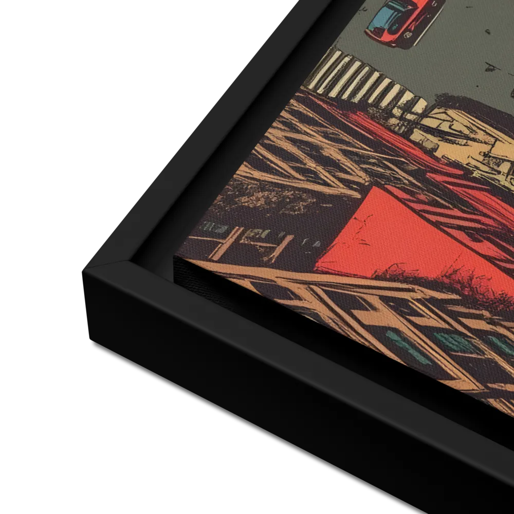 Urban Symphony | Canvas with Black Frame | 16″×20″