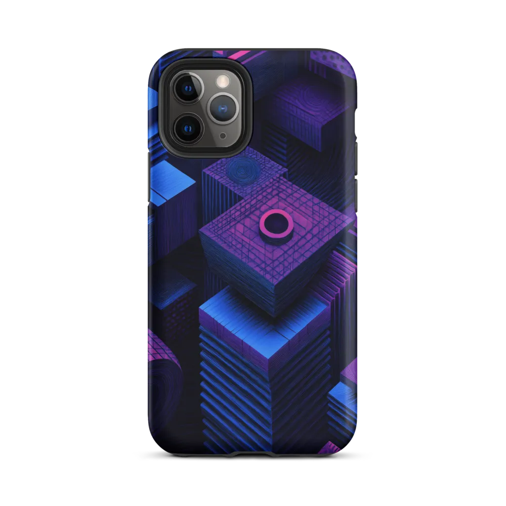 Geometric Dreams in Blue and Purple