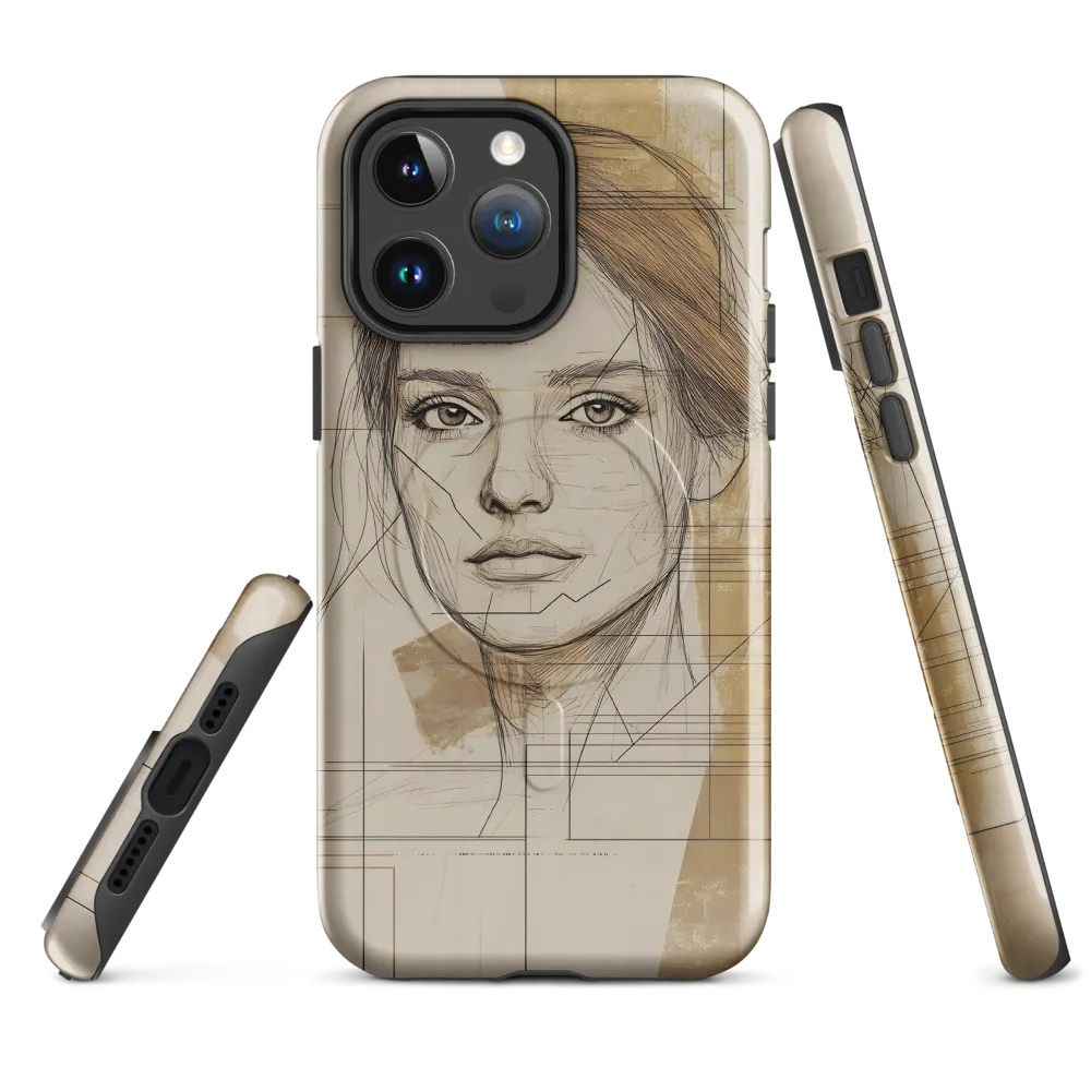 Geometric Elegance: A Modern Portrait