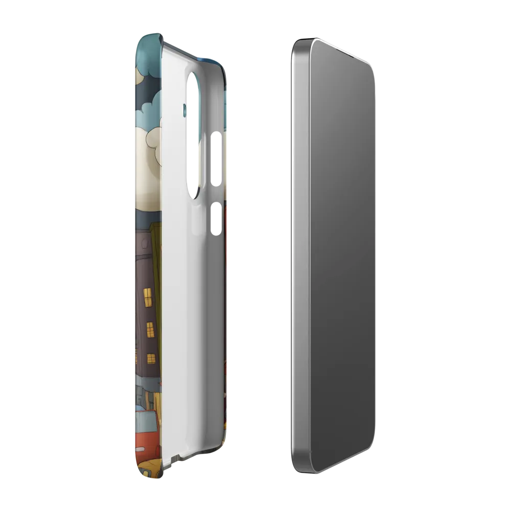 Urban Symphony: A City Awakens at Dusk | Phone Case |  S24 Plus | Snap Case | Matte