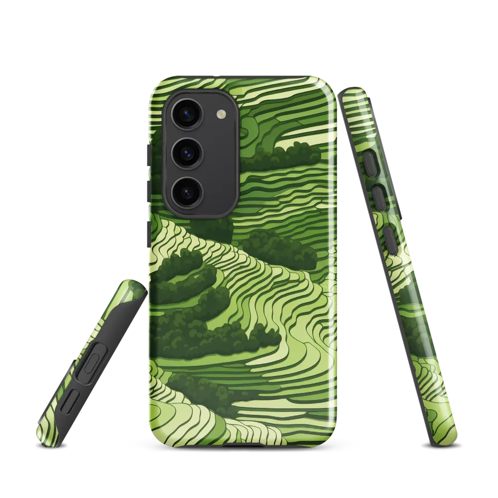 Waves of Green: An Abstract Landscape