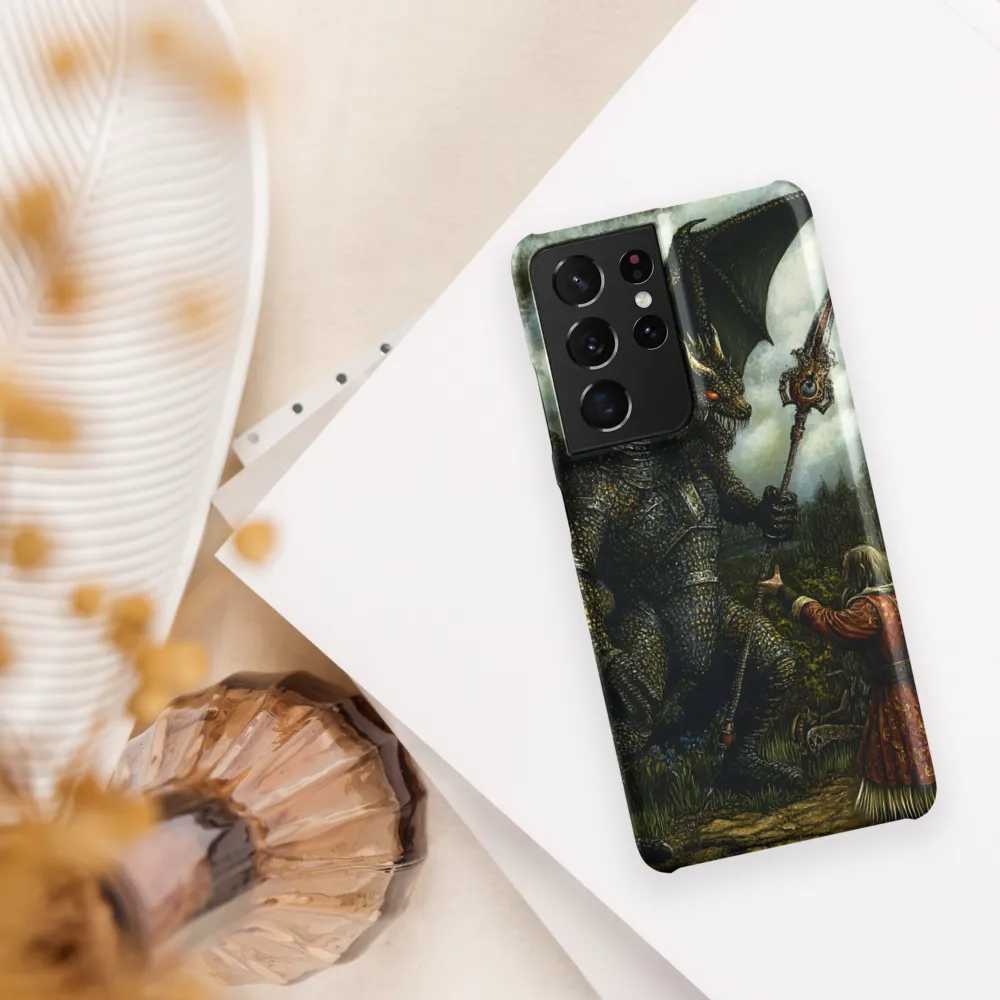 The Confrontation: Dragon vs. Wizard | Phone Case |  S21 Ultra | Snap Case | Matte