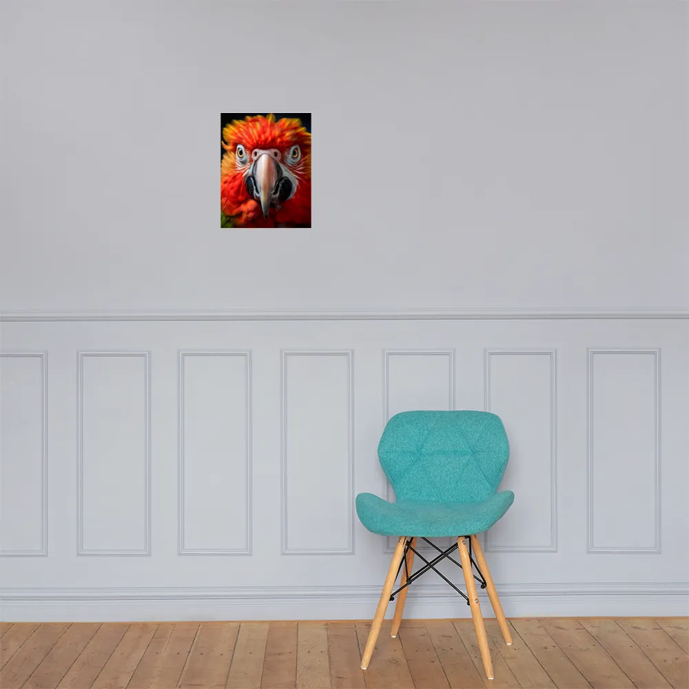 The Fiery Gaze of the Parrot