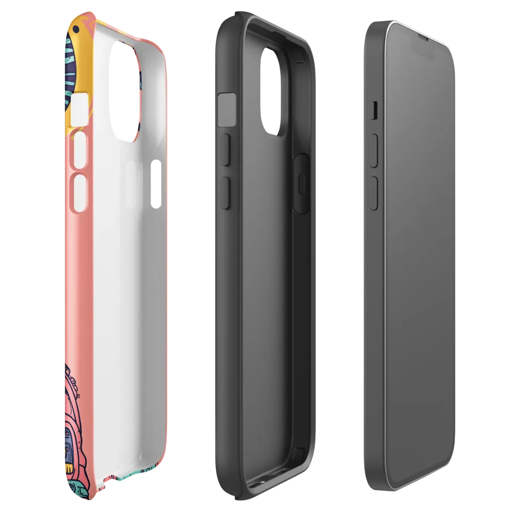 Exploration Beyond: A Digital Astronaut | Phone Case |  14 Plus | Tough Case | Glossy