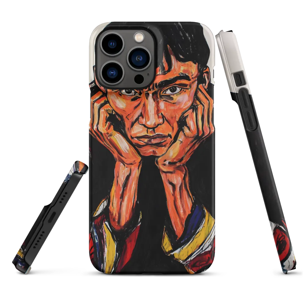 Contemplative Intensity: An Expressionist Portrait
