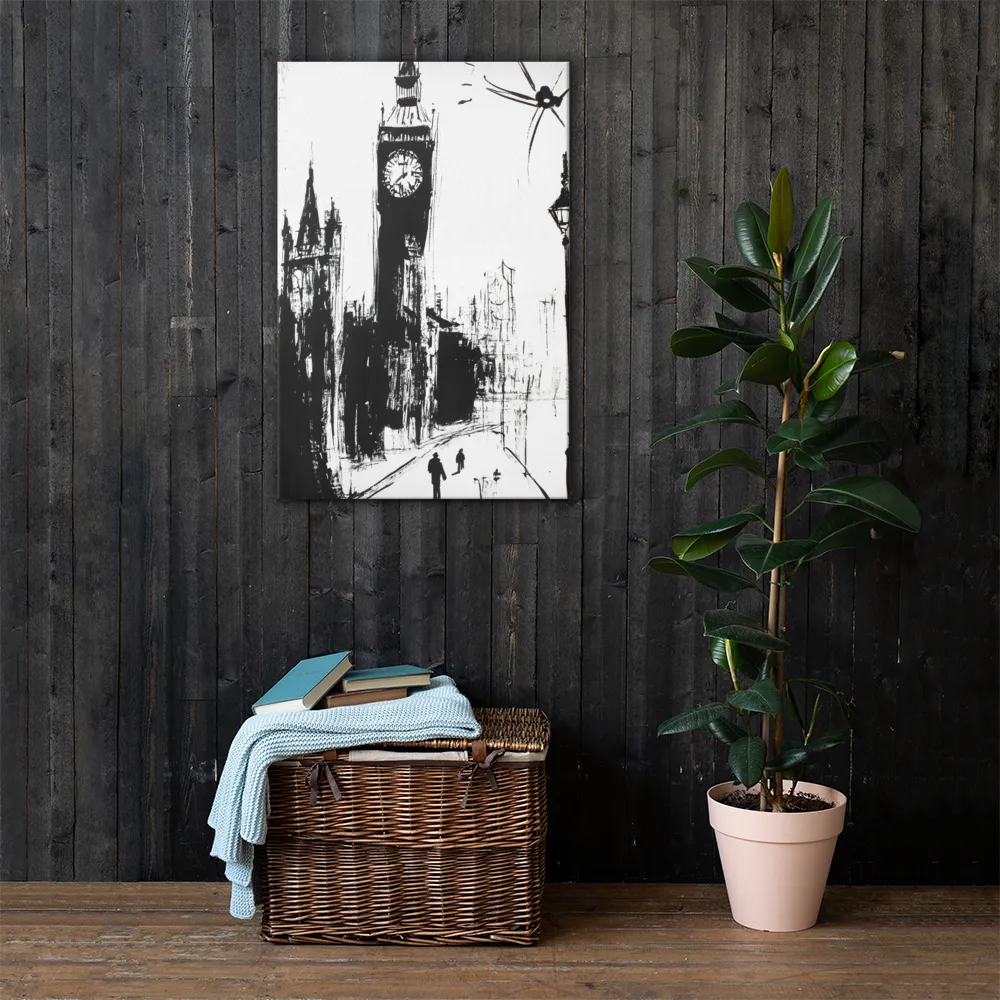 Clock Tower in Motion | Canvas | 24″×36″