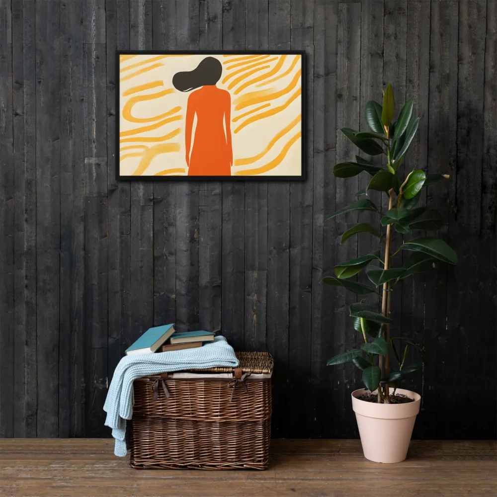 Connection to Serenity | Canvas with Black Frame | 20″×30″