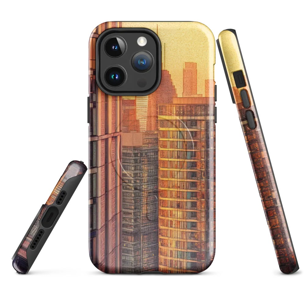 Urban Serenity at Sunset | Phone Case |  14 Pro Max | MagSafe® Tough Case | Glossy