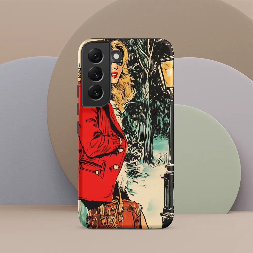 Winter Glamour in Red | Phone Case |  S22 | Tough Case | Matte