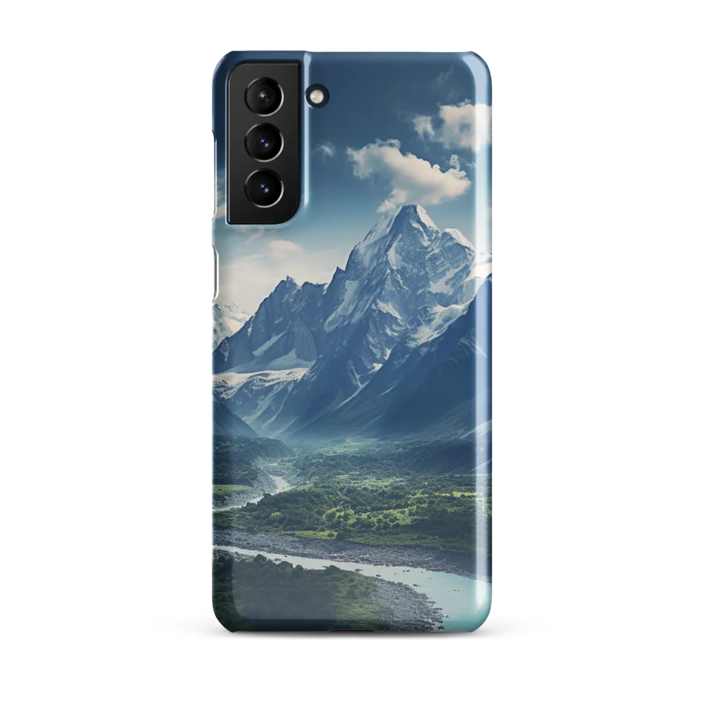 Majestic Serenity: A Landscape of Mountains and Rivers | Phone Case |  S21 Plus | Snap Case | Glossy