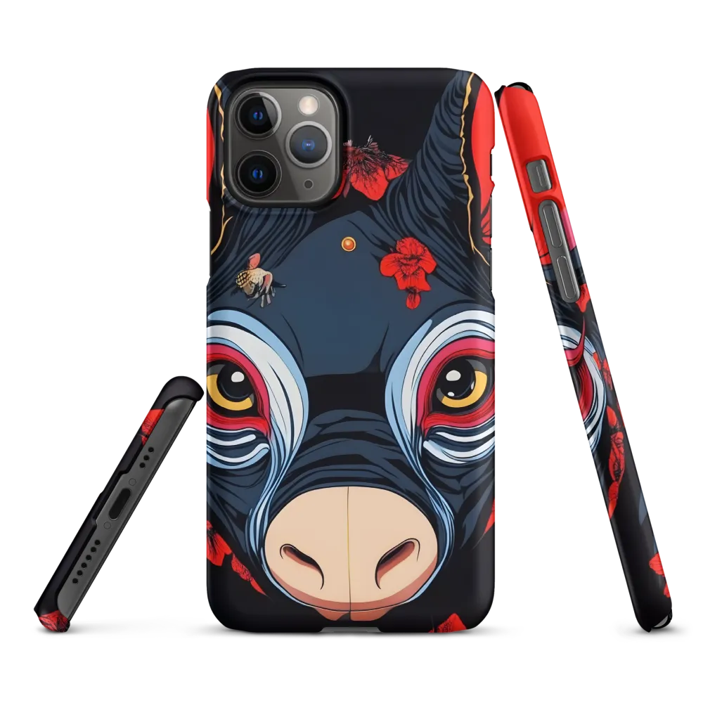 Mystical Bull with Floral Motifs