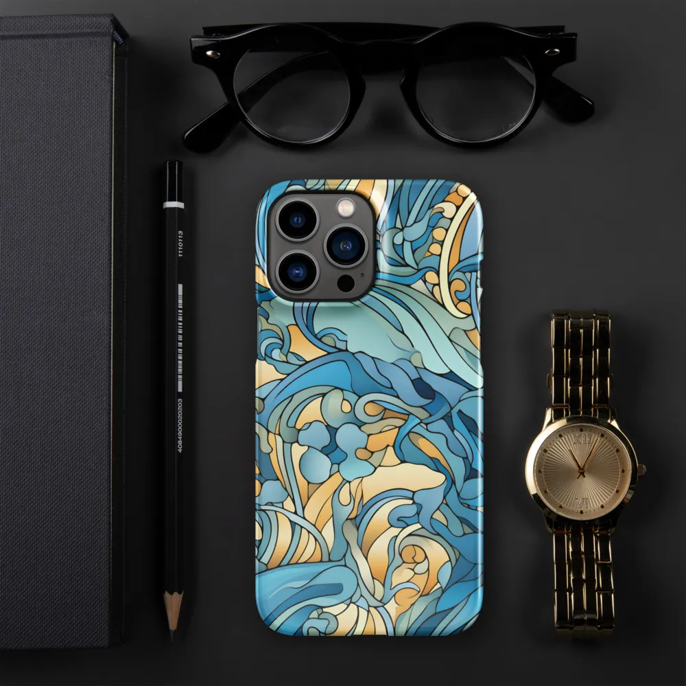 Dancing Waves of the Ocean | Phone Case |  13 Pro Max | Snap Case | Glossy