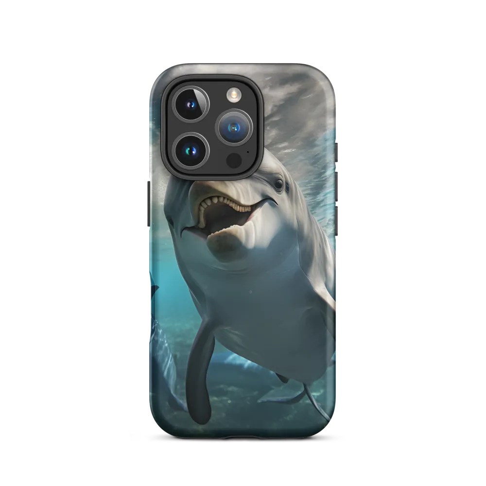 Beneath the Waves: A Dolphin's Dance