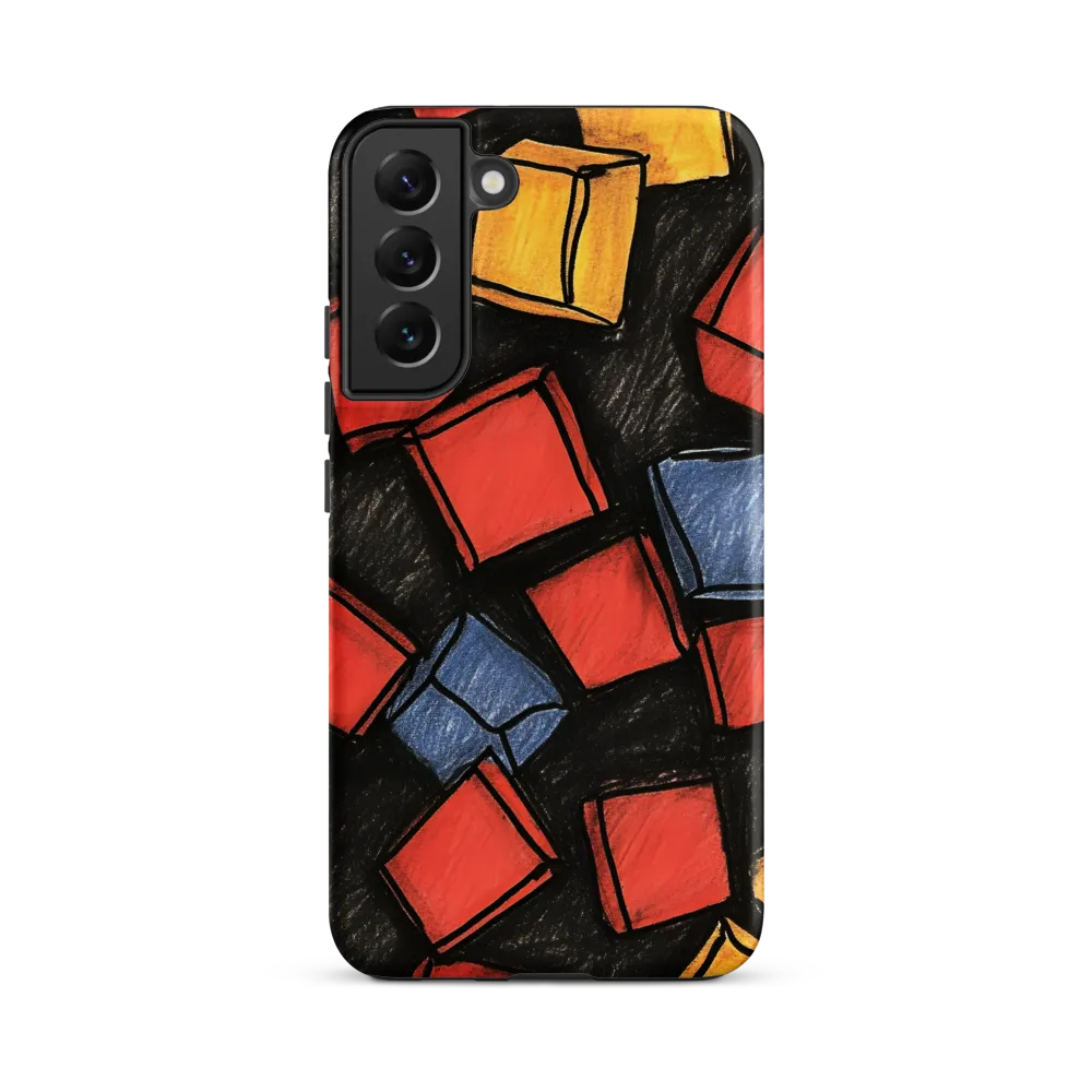 Vibrant Geometry in Motion | Phone Case |  S22 Plus | Tough Case | Matte
