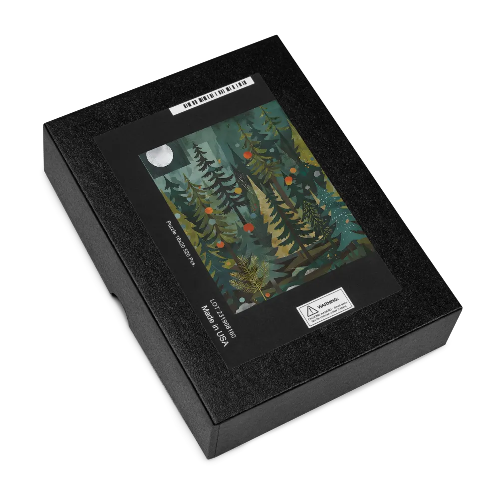 Moonlit Pine Forest 
 Jigsaw Puzzle