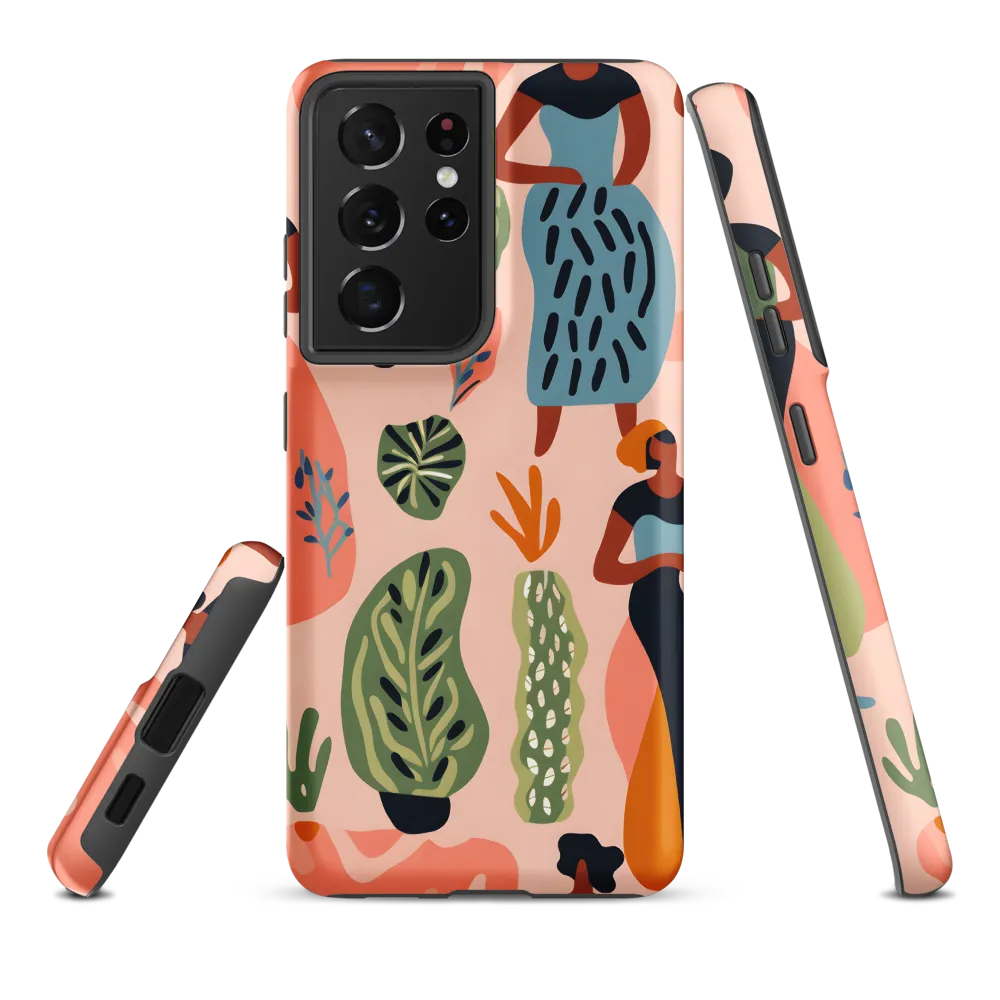 Harmony of Nature and Femininity | Phone Case |  S21 Ultra | Tough Case | Matte