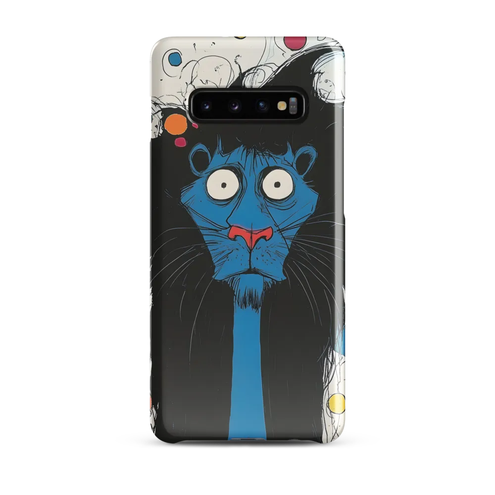 Whimsical Blue Lion | Phone Case |  S10 Plus | Snap Case | Glossy