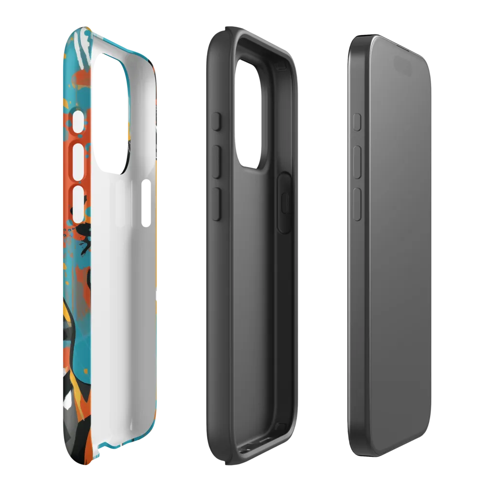 Dynamic Antelope in Vivid Abstract